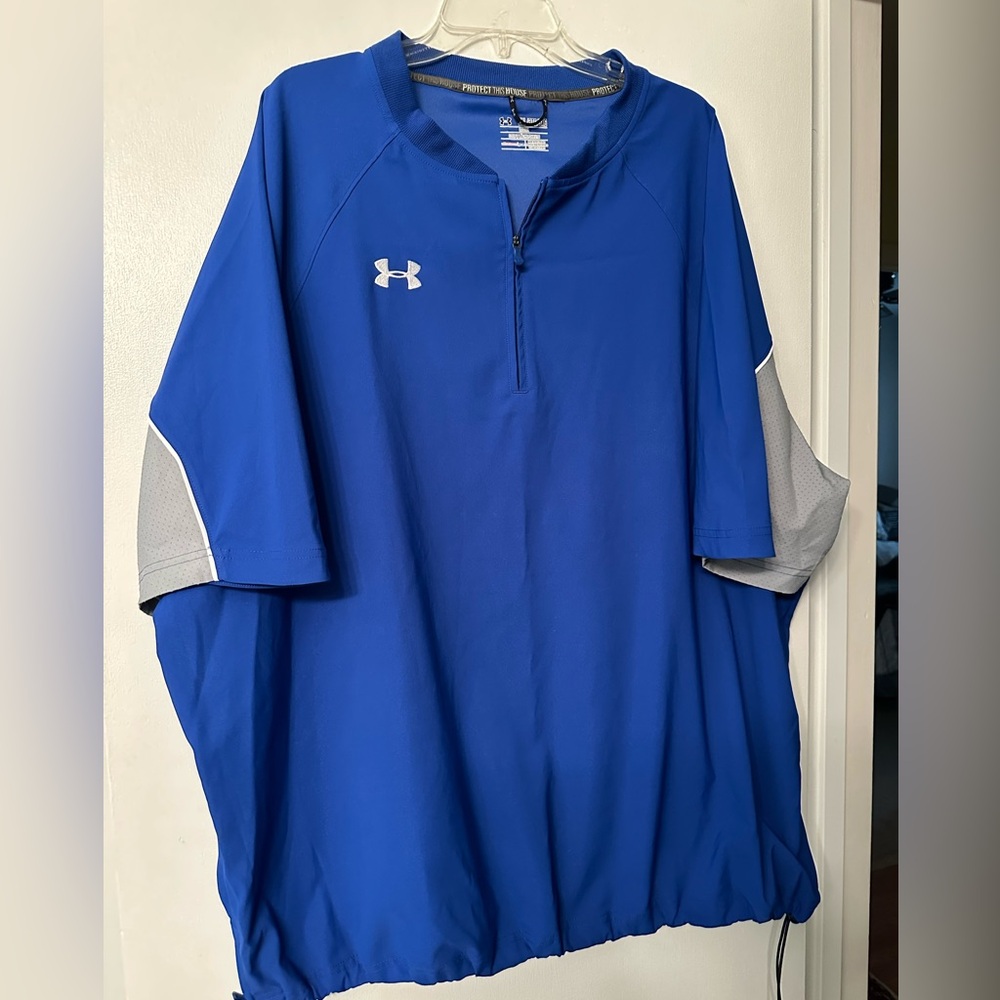 Under Armour Men's Blue and Gray Casual Shirt